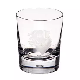 Стакан для виски Dartington crystal engraved терьер 300мл