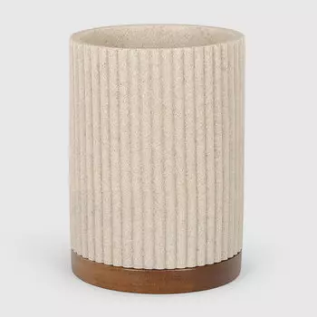 Стакан для зубных щеток Aspire sanitary из полирезина бежевый