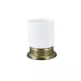 Стакан для зубных щёток Boheme Medici бронзовый 8,5х8,5х11,5 см