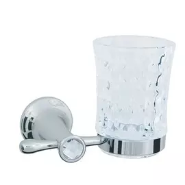 Стакан для зубных щёток Boheme Puro серебряная 14,5х9,5х10,5 см
