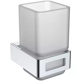 Стакан для зубных щёток Boheme Q серебряный 7,6х11х10,5 см