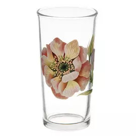 Стакан ода аква цветы микс 230мл Осз