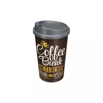 Стакан Phibo для горячих и холодных напитков coffee коричневый 400 мл