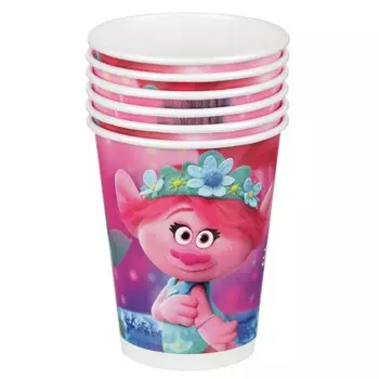 Стаканы бумажные Trolls 250 мл 6 штук