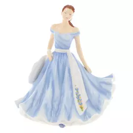 Статуэтка Инглиш леди сентябрь 17 см с кулоном