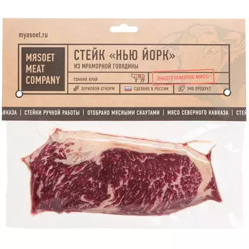 Стейк из мраморной говядины Мяsoet Meat Company Нью-Йорк, 200 г