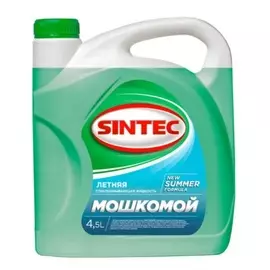 Стеклоомывающая жидкость Sintec летняя, 4,5 л