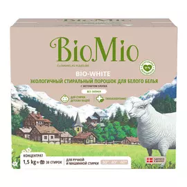 Стиральный порошок BioMio Bio-White для белого белья 1.5кг