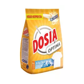 Стиральный порошок Dosia Optima Альпийская свежесть 4 кг