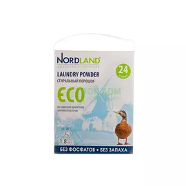Стиральный порошок Nordland ECO для белых и цветных тканей 1.8 кг