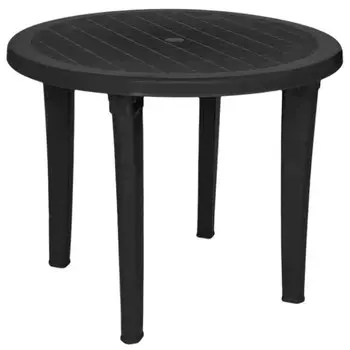 Стол Элластик пласт Элластик круглый антрацитовый 95х95х74 см