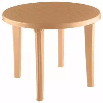 Стол Элластик пласт Элластик круглый бежевый 95х95х74 см