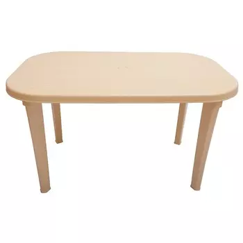 Стол Элластик пласт Элластик овальный бежевый 136х82х74 см