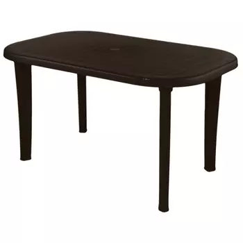 Стол Элластик пласт Элластик овальный шоколадный 136х82х74 см