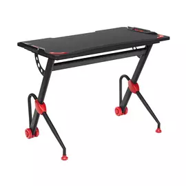 Стол компьютерный TC черно-красный 100x60x75,5 см