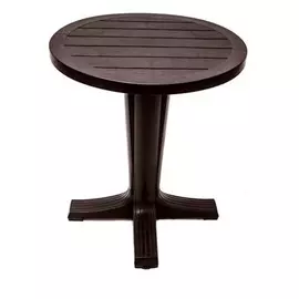 Стол круглый Элластик-пласт Прованс 80х80х70 см шоколадный