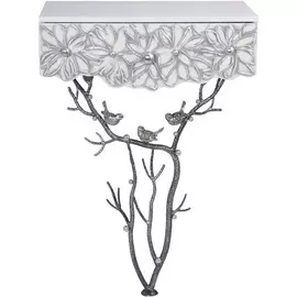 Стол пристенный Bogacho Терра Айс античное серебро