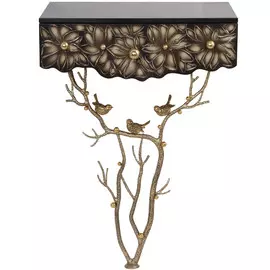 Стол пристенный Bogacho "Терра", Каштан, цв. к. Амбер(Бр)