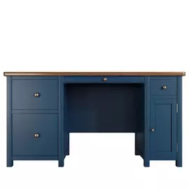 Стол рабочий большой с узкой тумбой Этажерка Jules Verne JV14ETGB