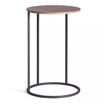 Стол журнальный ТС Mone акация и черные ножки 45х45х70,5 см