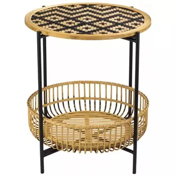 Столик Glasar с корзиной 50х50х55 см