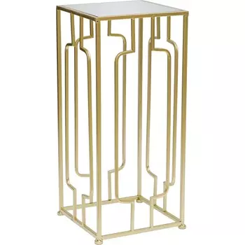 Столик Glasar золотой 26х26х59 см