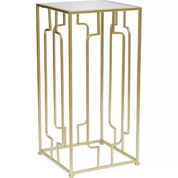 Столик Glasar золотой 31х31х64 см