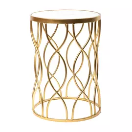 Столик интерьерный с белым мрамором Glasar 32x32x45 см