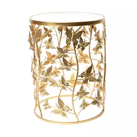 Столик интерьерный с белым мрамором Glasar 42x42x55 см