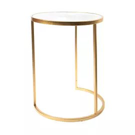 Столик интерьерный с белым мрамором Glasar 32x32x43 см