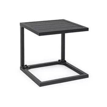 Столик кофейный Bizzotto Hilde угольный 40х40 см