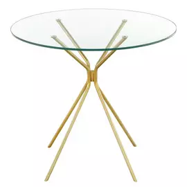 Столик кофейный д60см 50см gold