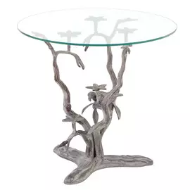 Столик кофейный T.L.I. д60см 50см nickel