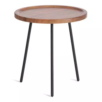 Столик кофейный TC Lancome коричневый с чёрным 45х45х45 см (19283)