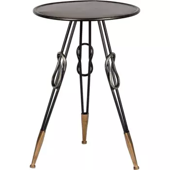 Столик приставной Glasar чёрный 41х41х61 см