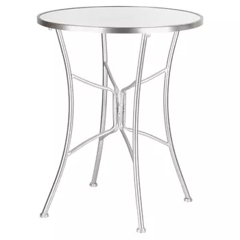 Столик журнальный Glasar белый 62х62х69 см