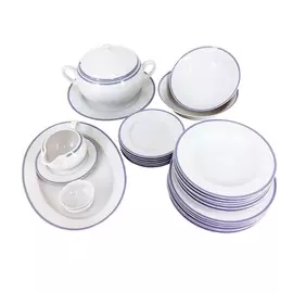 Столовый сервиз Thun 1794 Opal Голубые пластинки 27/6