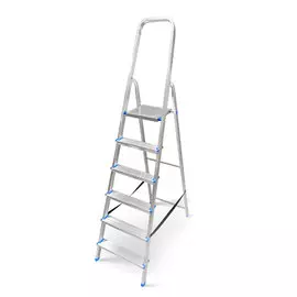 Стремянка алюминиевая ОДО евродизайн 6 ступеней