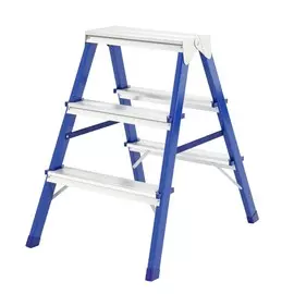 Стремянка двусторонняя Сибртех 3 ступени 45х71 см