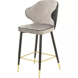 Стул барный Dowell серо-черный 56х49х102 см