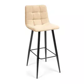 Стул барный ТС 50х44х104 см бежевый