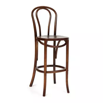 Стул барный ТС Thonet classic bar 5 деревянный темный орех 43х50,5х111 см