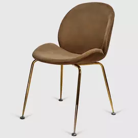 Стул Bazhou Business велюр бежевый 47х65х87 см