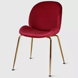 Стул Bazhou Business велюр розовый 47х65х87 см