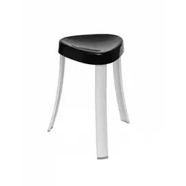 Стул для ванной Primanova чёрный 25х29х45 см