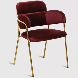 Стул Dowell Скарлет бордо велюр 52х52х80 см