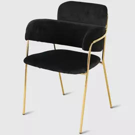 Стул Dowell Скарлет черный велюр 52х52х80 см