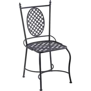 Стул Glasar кованый чёрный 44х50х95 см