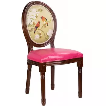 Стул Glasar Птички коричневый 48х46х96 см