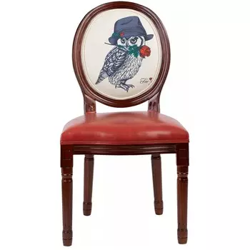 Стул Glasar Сова с розой 48х46х96 см
